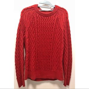 Red cotton sweater